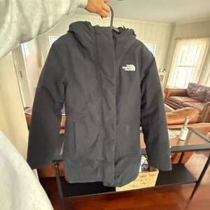 The North Face black dryvent 550 Parka